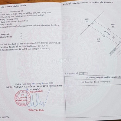 Chính Chủ Bán Đất Điện Bàn 125m vuông