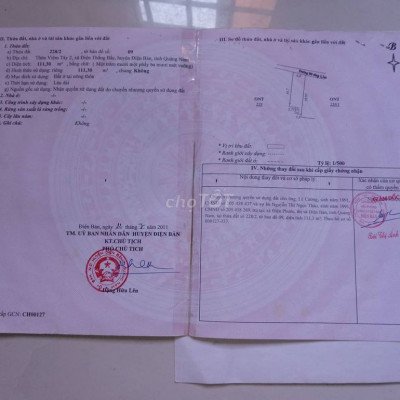 Chính chủ cần bán lô đất Điện thắng bắc bên hông chùa Từ Quang