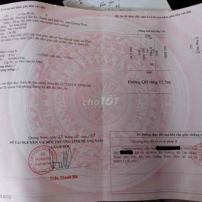 chính chủ bán nhà mặt tiền đường Nguyễn Thành Ý- Cẩm An