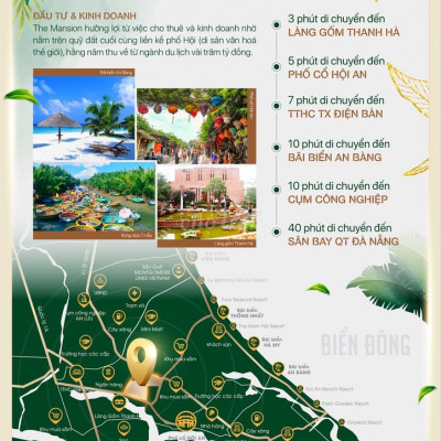 Đất nền liền kề Hội An ven sông Hoài chiếc khấu cao