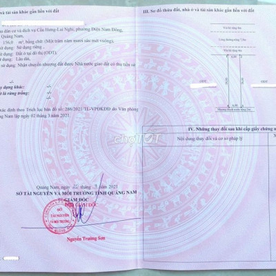 📢 📢 Vợ chồng tôi cần bán đất chợ Lai Nghi Hội An giá rẻ hơn thị trường