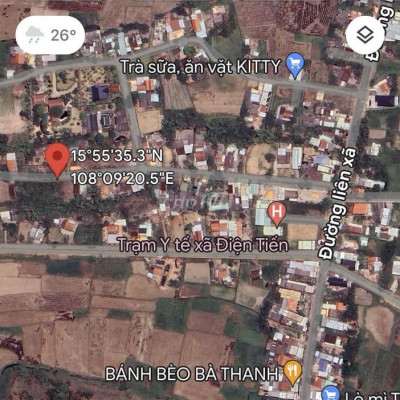 ĐIỆN TIẾN ĐẤT ĐẸP GẦN ĐƯỜNG LIÊN XÃ 4XX