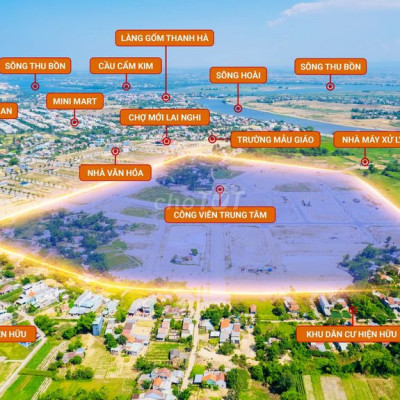 Đất đường Điện Biên Phủ kết nối vào Phố Cổ Hội An, giá chỉ 15,9 tr/m2