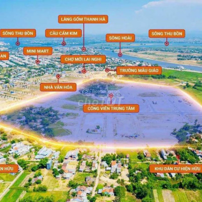 Còn lô đất nền hướng sông khu vực Bắc Hội An giá chỉ 16tr/m2