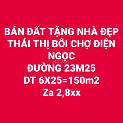 Chính chủ cần bán lô đường 22m5 ngay cổng ĐH Phan Châu Trinh