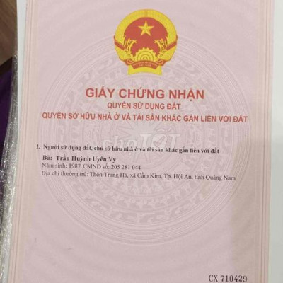 1 Đất ở hơn 70m2 phần còn lại có thể làm sân vườn hoặc nuôi trồng 1 số