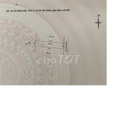 Cần bán lô đất 121m2 hướng Đông, Khối Phố Ngân Câu