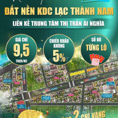 Giá hời giá hời.Cơ hội vàng mua đất khu dân cư LẠC THÀNH NAM