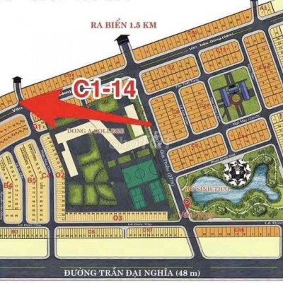 Bán lô góc đường 34m văn tiến dũng sát fpt