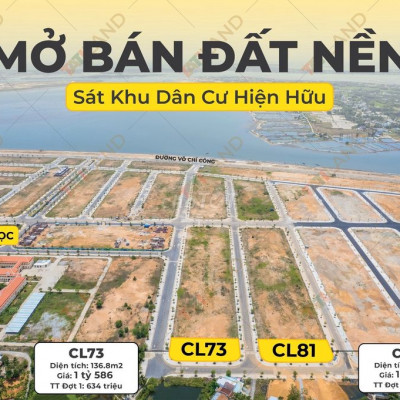 Đất nền sổ đỏ Vịnh An Hoà City bảng giá trực tiếp CDT 1,5tỷ