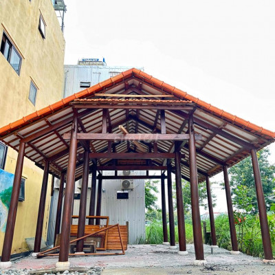 Nhà Gỗ 3 Gian 16 Cột Tròn