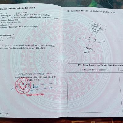 Đất Điện Bàn giá rẻ 12/2023, gần UBND, chợ, trường học, sổ đỏ có sẵn