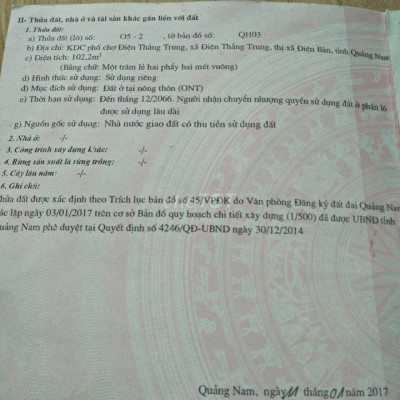 Chính chủ bán lô đất khu phố chợ Thanh Quýt gần trạm thu phí Đà Nẵng.