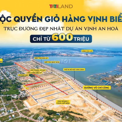 Sụp hầm 1 cặp kề góc ngã tư đường 25 m Vịnh An Hoà chỉ 1,5tỷ/330m2