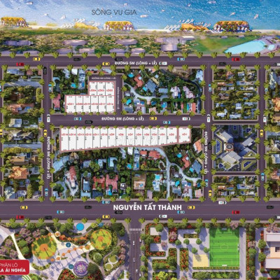 Đất nền dự án Sala Ái Nghĩa DT (7m5x20) hoàn toàn đất ở (ODT)