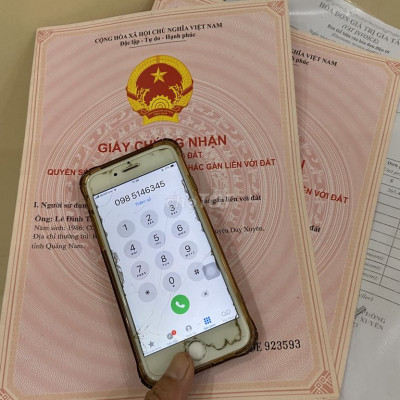 Bán nhà đất thổ cư, ngang 6m. 3 lô liền kề. S =144m2/1 lô. Sẵn sổ đỏ