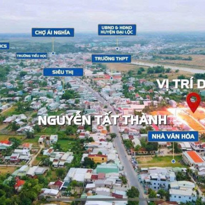 Đất thị trấn Áí Nghĩa song song với đường Nguyễn Tất Thành 450TR CC