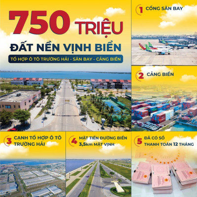 cần bán lô Vịnh ngay đường thông 10m5 chỉ 1,4 tỷ - đã có sổ đỏ