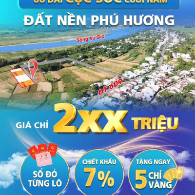 Đất nền thổ cư gần KCN và chợ Ái Nghĩa 270tr/ lô