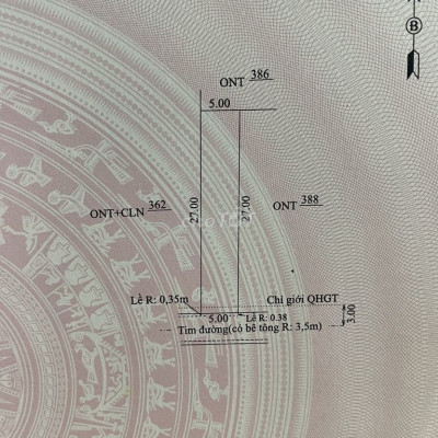 Cần bán đất CHÍNH CHỦ đã có sổ - TẠI DUY THÀNH -135m2 - 580tr