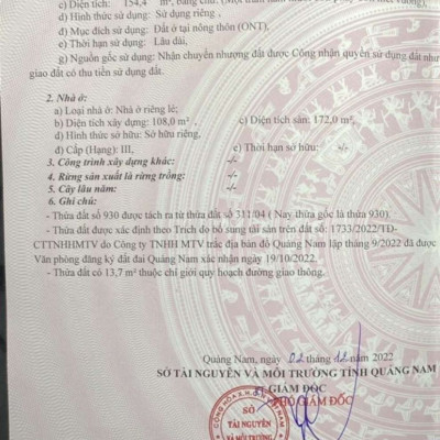 Chủ cần bán gấp nhà 2tầng . điện hòa quảng nam.để trả ngân hàng