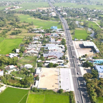 Đất mặt tiền QL1A- Thăng Bình - Quảng Nam có vỉa hè rộng 15m