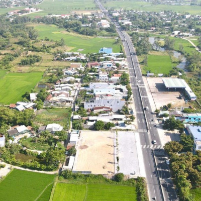 Đất mặt tiền Quốc Lộ 1A - Thăng Bình - Quảng Nam vỉa hè rộng tới 15m