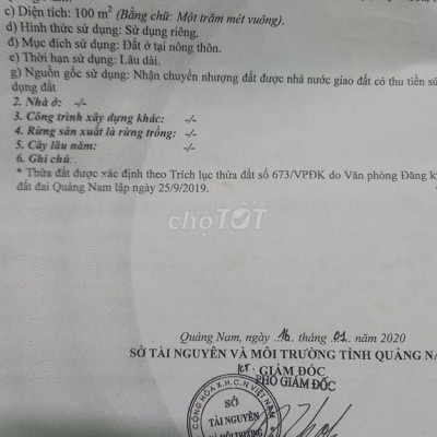 Lô mặt tiền chợ  Bà Rén