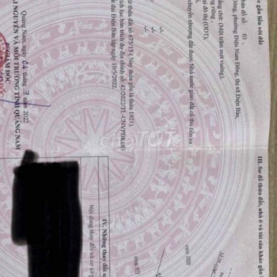 Đất Điện Nam Đông, Điện Bàn, Quảng Nam 100m2