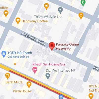 Cho Thuê Đất Đường Phan Bá Phiến thị trấn Núi Thành, diện tích 180m2