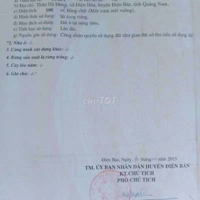 hà đông điện hoà quảng nam