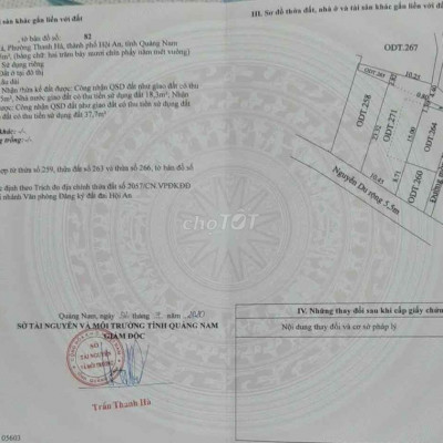 Đất sổ đỏ TP Hội N