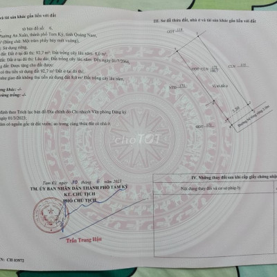 Đất trung tâm thành phố tam kỳ, giá rẻ