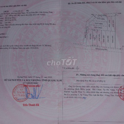 Bán Lô Đất Đẹp Tại Đường Nguyễn Sinh Sắc- Tứ Ngân- Điện Ngọc-Quảng Nam