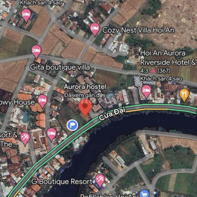 Bán lô 1957m2 đất ở view sông MT đường 13m5 Cửa Đại,Hội An, Khu Resort