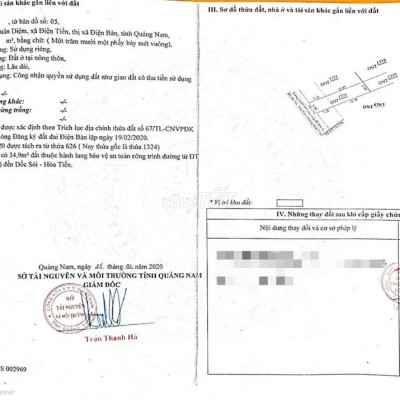 ĐẤT Ở LÂU DÀI, CHÍNH CHỦ