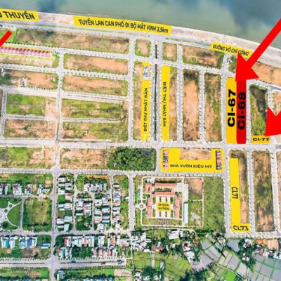 Vịnh An Hòa City giá chỉ 1 tỷ 6/lô gồm các vị trí đắc địa đường 25m.