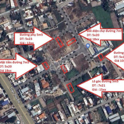 Lô góc 2 mặt tiền chợ Điện Nam Bắc 15xx