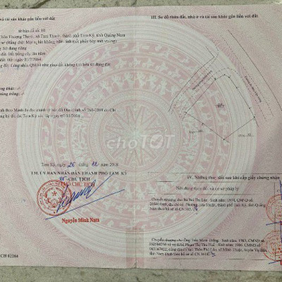 BÁN GẤP LÔ ĐẤT 3 MẶT TIỀN tại Xã Tam Thanh, TP Tam Kỳ, Quảng Nam