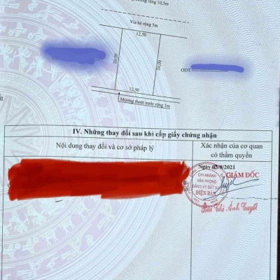 Cần bán nhanh lô biệt thự 12.5m