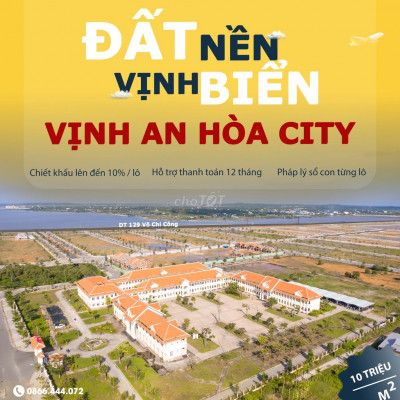 ✈️ Đất Nền Vịnh Biển Vịnh An Hòa - Khu Kinh Tế Mở ChuLai giá F0 1 TỶ 4