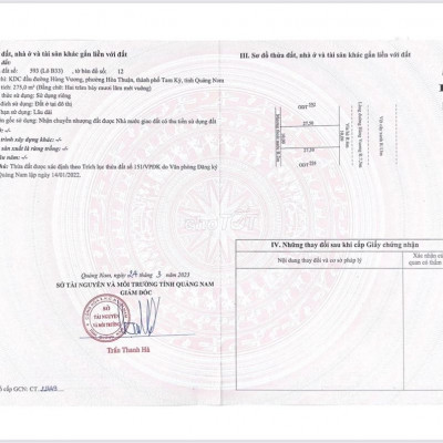 Mặt tiền đường Hùng Vương 275-825m2 giá chỉ từ 8.25 tỷ (thương lượng)