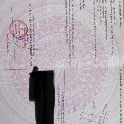 Bán đất Điện Nam Đông 100m2