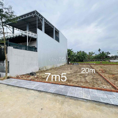 Đất khu đô thị gần Đà Nẵng 150m2 (7.5x20) có sổ, nằm sát QL