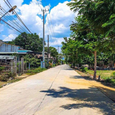 Sổ sẵn lô đất DT 130m2, nở hậu 7.5m, đường rộng rãi