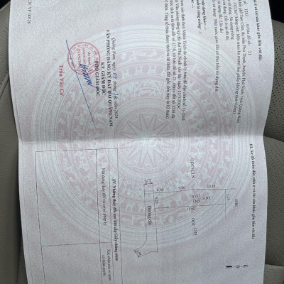 Bán lô đất ODT 132m2 full thổ cư ngay sau ủy ban huyện Phú Ninh