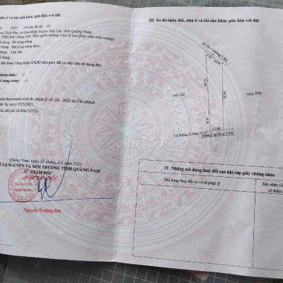 Sở hữu ngay lô đất 1000m2 thổ cư Đại Hiệp Đại Lộc giá rẻ nhất khu vực