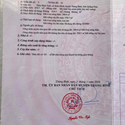 Cần bán lô đất ở Quảng Nam gần biển có thể trồng trọt và xây nhà ở