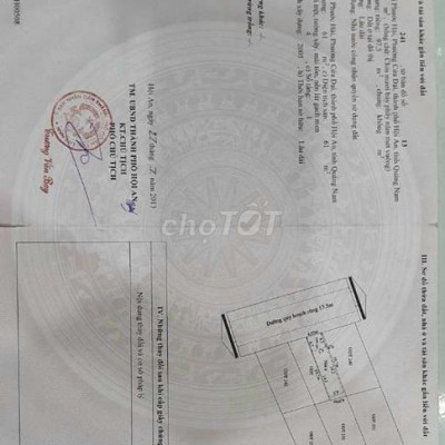 Cc bán đất tặng nhà c4 tại cửa đại Hội An giá chỉ 1,5x