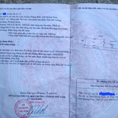 Cần bán đất ở MT Duy Tân, thị trấn Hà Lam